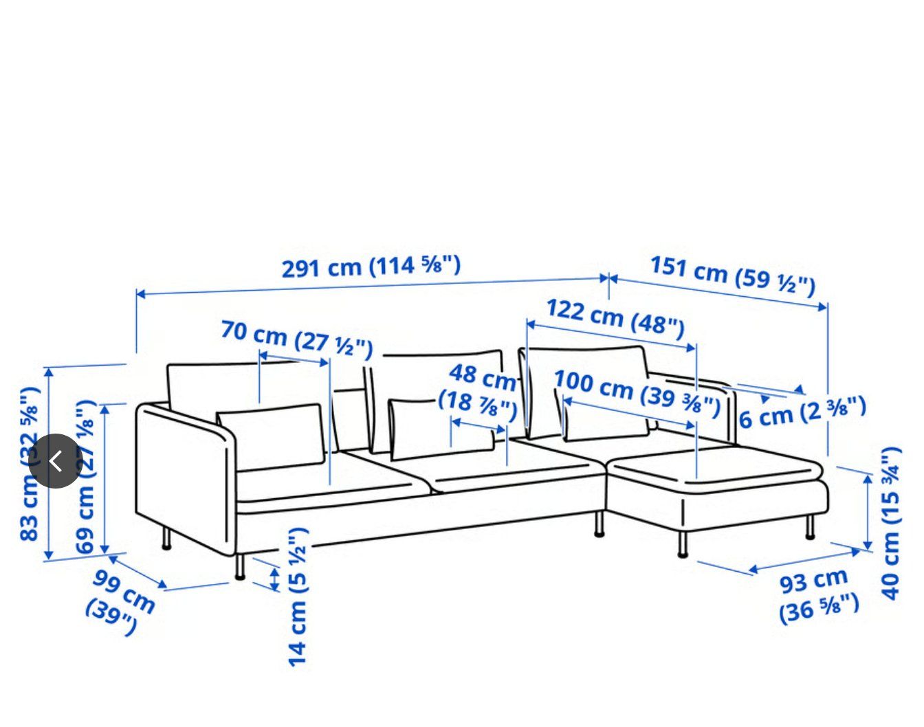 Ikea Sofas: SÖDERHAMN Ecksofa – Gebraucht aus Zürich von gal_98c9 2