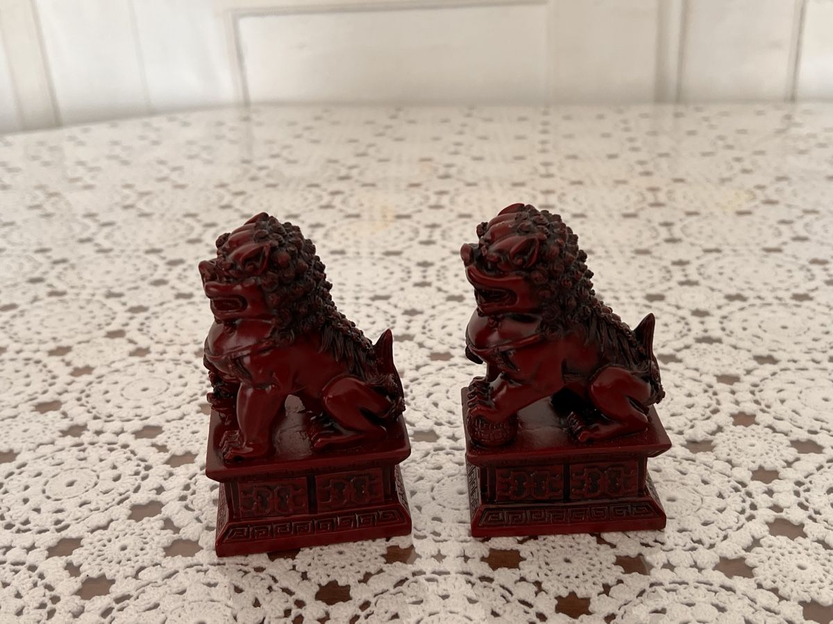Statuette: 2x  Chinesische Foo-Löwen (172) – Usato da Glattfelden venduto da maa_qcj8 3
