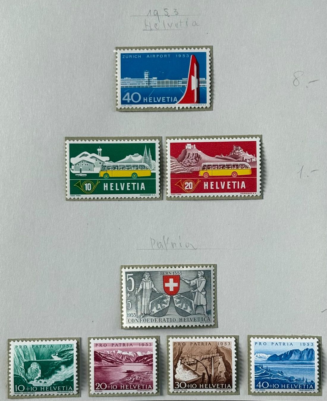 Tutti i francobolli: LOT NEUE SCHWEIZER BRIEFMARKEN 1953 – Nuovo (secondo la descrizione) da Ostermundigen venduto da Heavenmaus75
