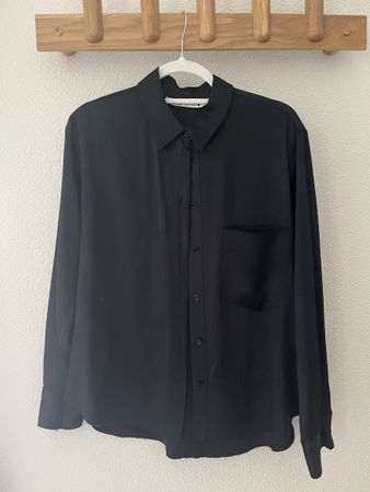 Zara Satin Hemd/Chemise L