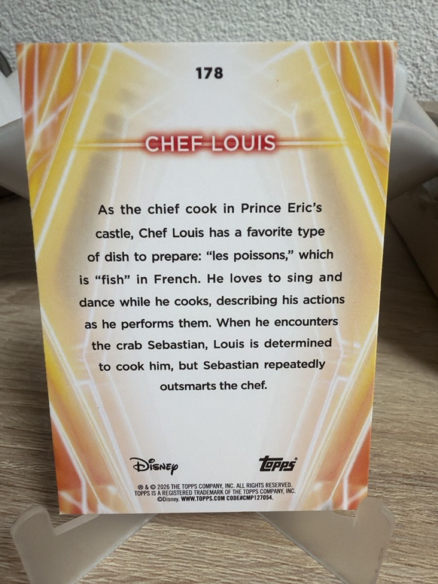 Topps Sammelbilder & Trading cards: Disney Chef Louis Topps NM – Neu (gemäss Beschreibung) aus Sirnach von D.SecondChance 1