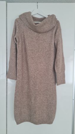 Beige winter dress