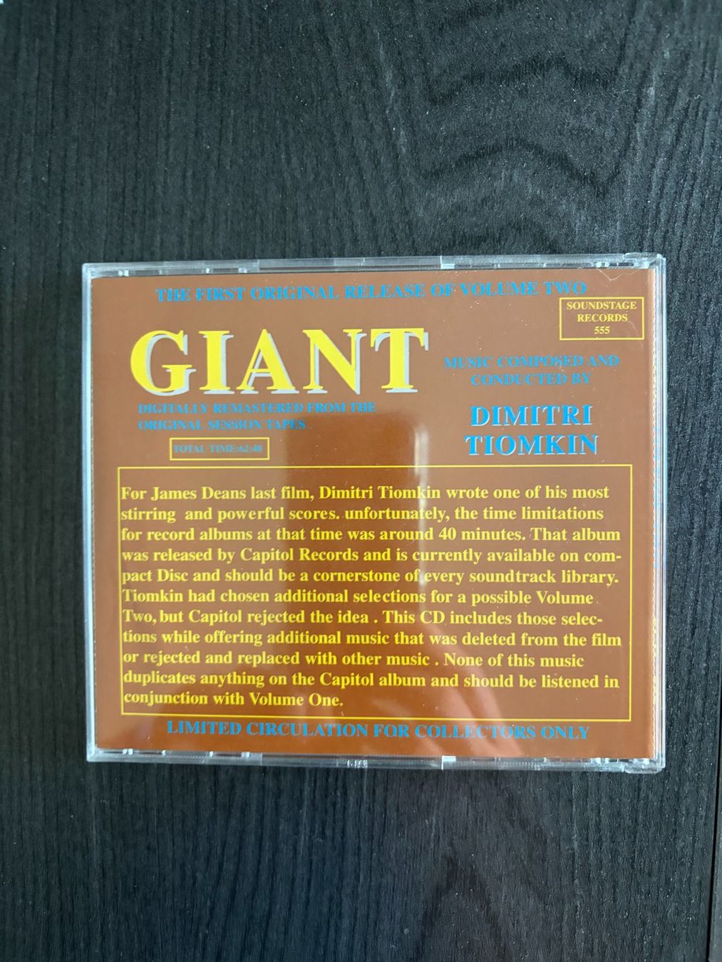 CD: CD GEANT DIMITRI TIOMKIN 62 MINUNTES ! – Usato da Geneve venduto da tigre69 1