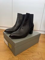 NEW Black Leather Ankle Boots Sz 40