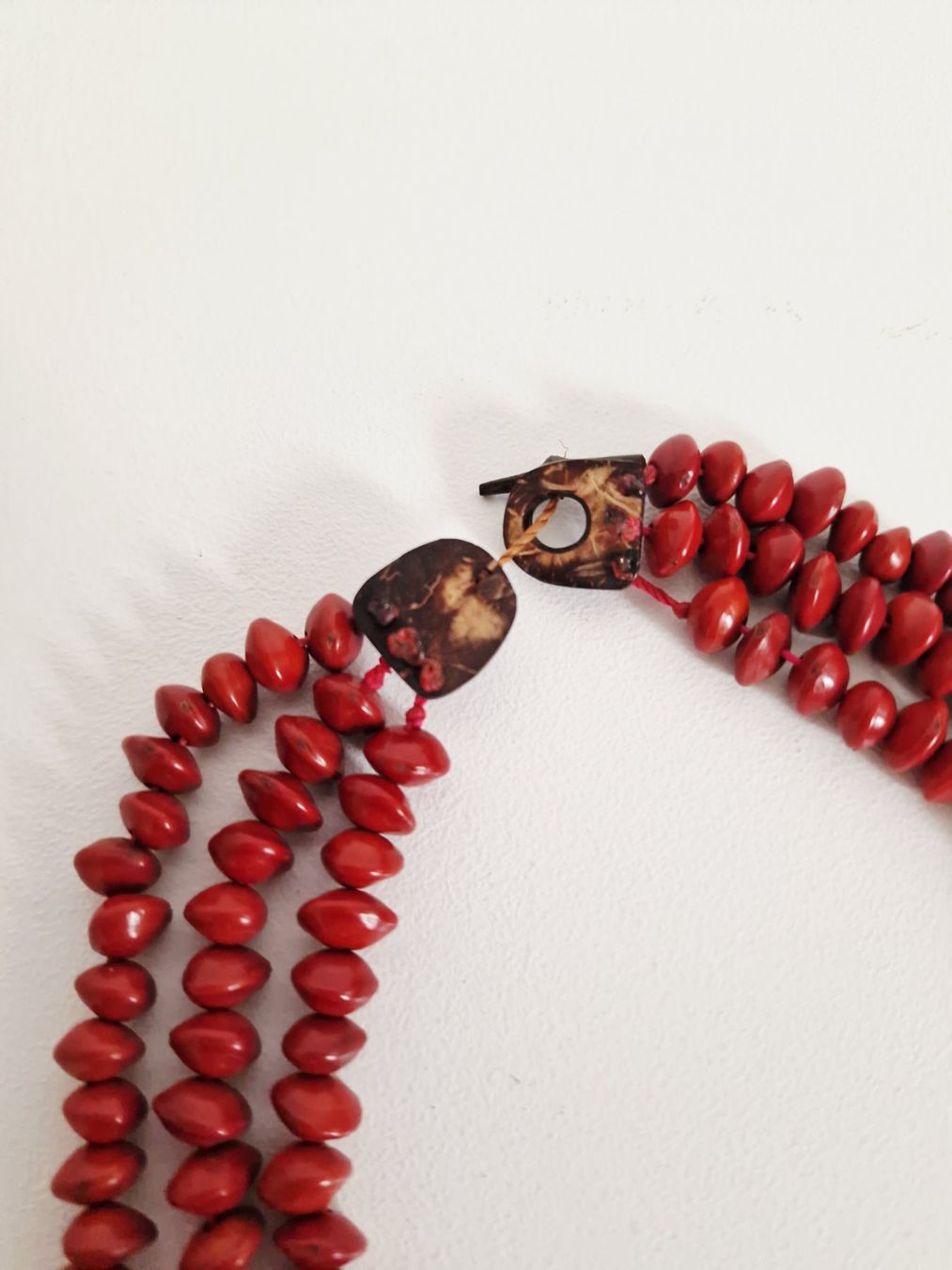 Catenine: Damen Halskette Holzperlen Rot – Usato da Hallau venduto da CHACLA 2