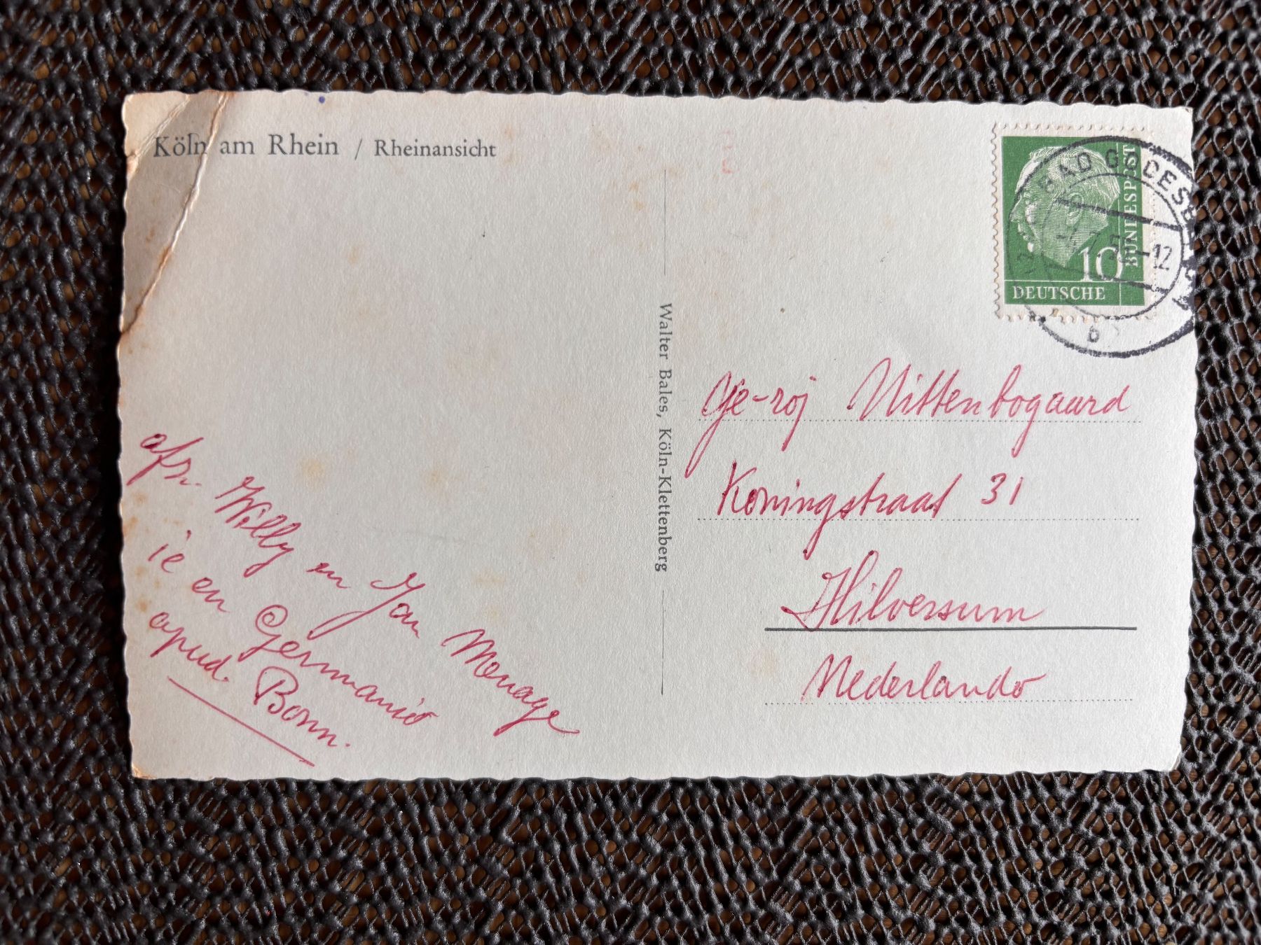 Cartoline postali: Ancienne carte postale Alte Postkarte Köhn – Usato da Châtel-St-Denis venduto da Vaillant1 1