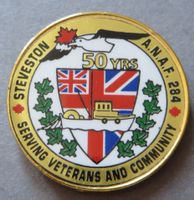 PIN, CANADA A.N.A.F. 284, STEVESTON 50 YRS, WAPPEN