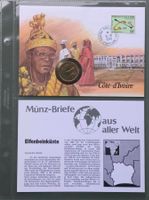 Münzbrief Elfenbeinküste 🇮🇪 1990
