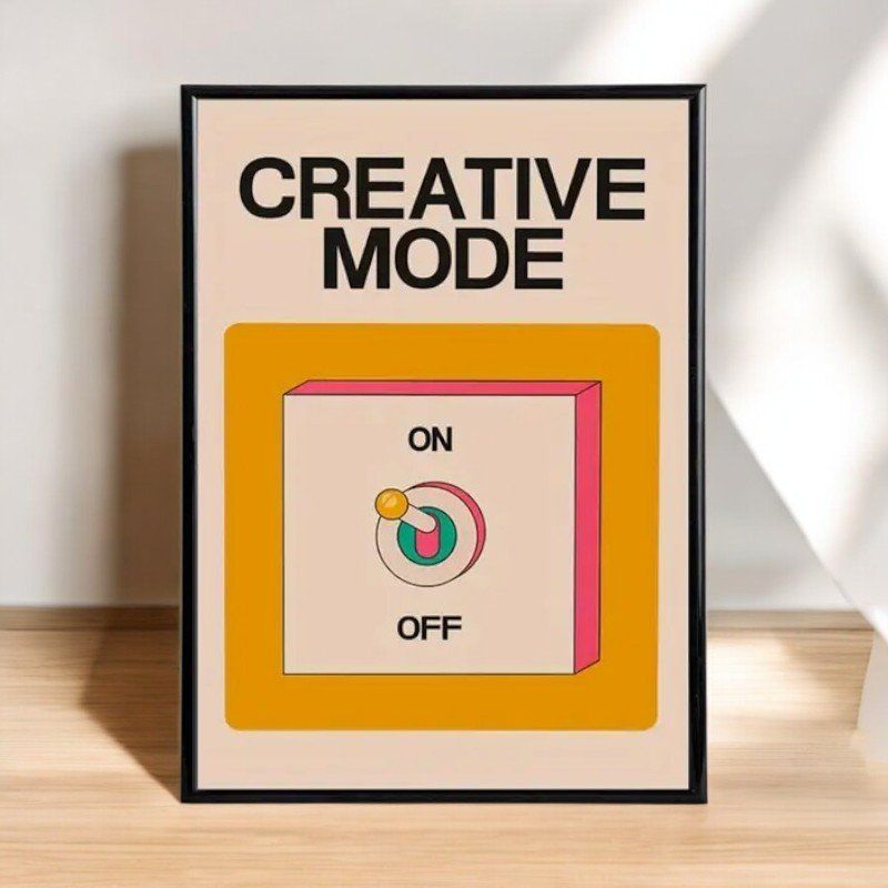 Foto & Immagini: Affiche vintage décoration CREATIVE MODE rétro – Nuovo e nell'imballaggio originale da Meyrin venduto da Nostalgica