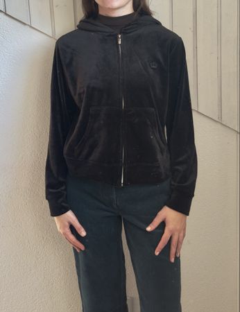Juicy Couture veste velours noire XL / Jacke
