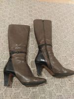 Bottes vintage italiennes tout cuir  / Leder Stiefel   37
