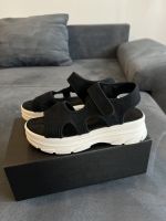 Damensandalen schwarz Grösse 38