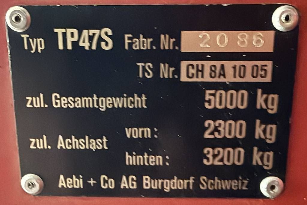 Traktoren: Aebi TP 47s – Gebraucht aus Les Moulins von 123gab 4