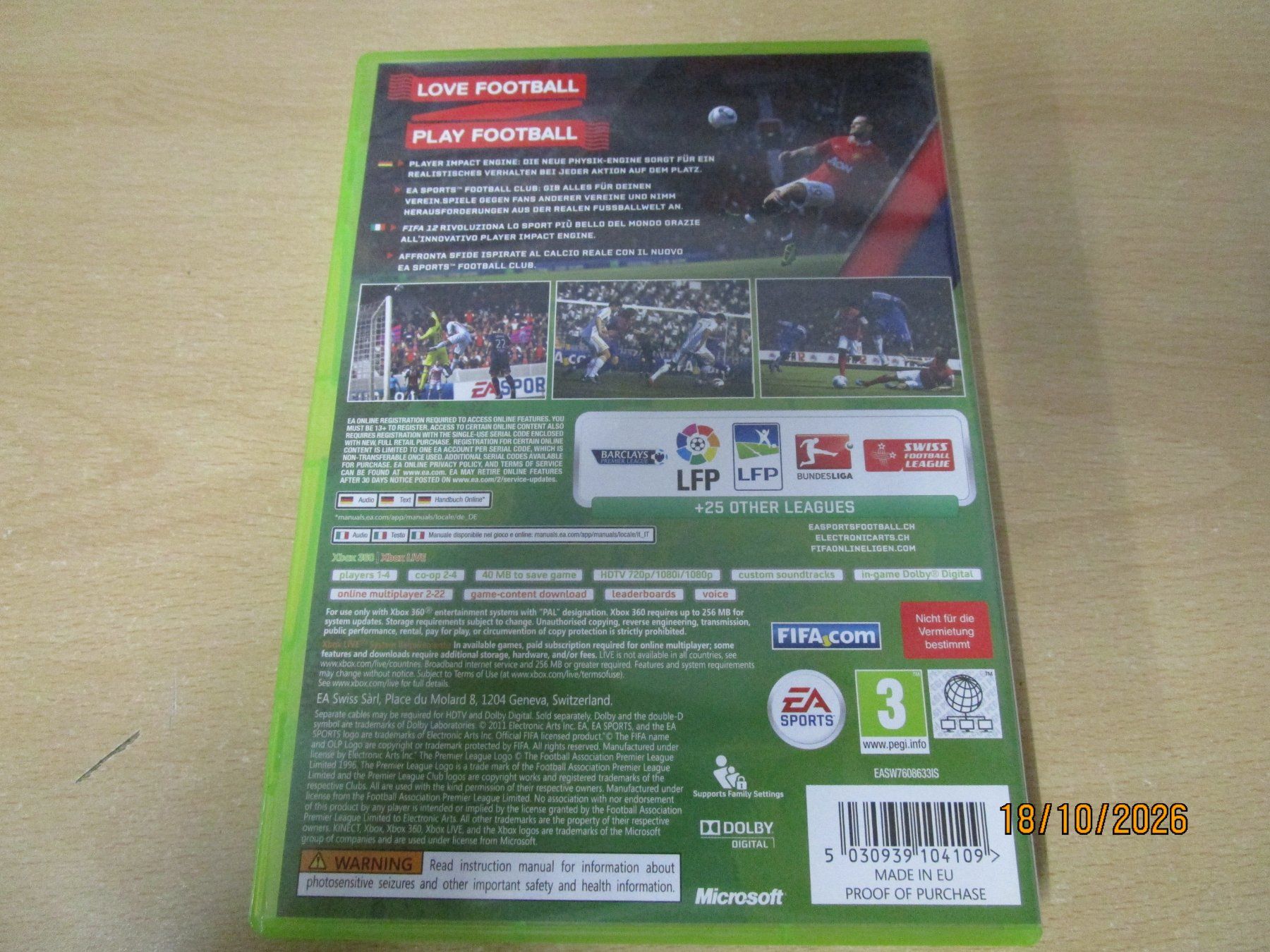 Microsoft Spiele: FIFA 12 Xbox 360 Xbox360 – Gebraucht aus Goldau von agestuffer 1