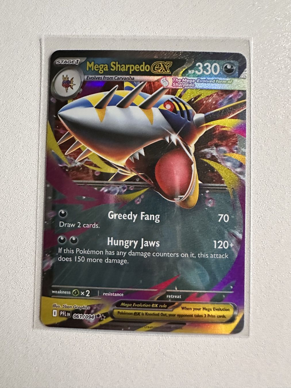 Pokémon Sammelbilder & Trading cards: Mega Sharpedo ex HOLO PFL 061/094 EN – Neu (gemäss Beschreibung) aus Zürich von 05t_bwx2