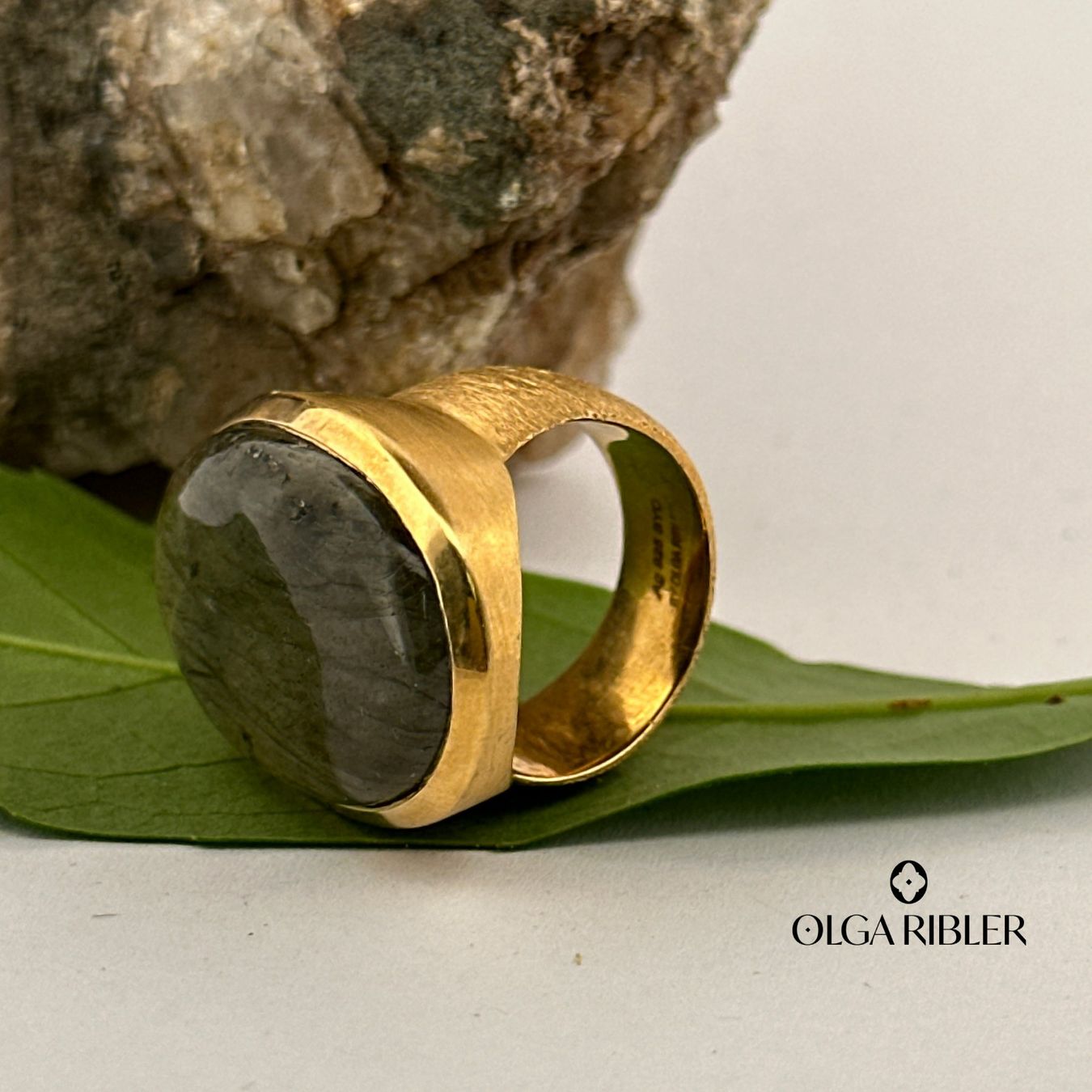 Olga Ribler Ringe: Statement Silber Ring 925 mit Labradorite Grösse 55 – Neu (gemäss Beschreibung) aus Luzern von Schmuckoutlet 3
