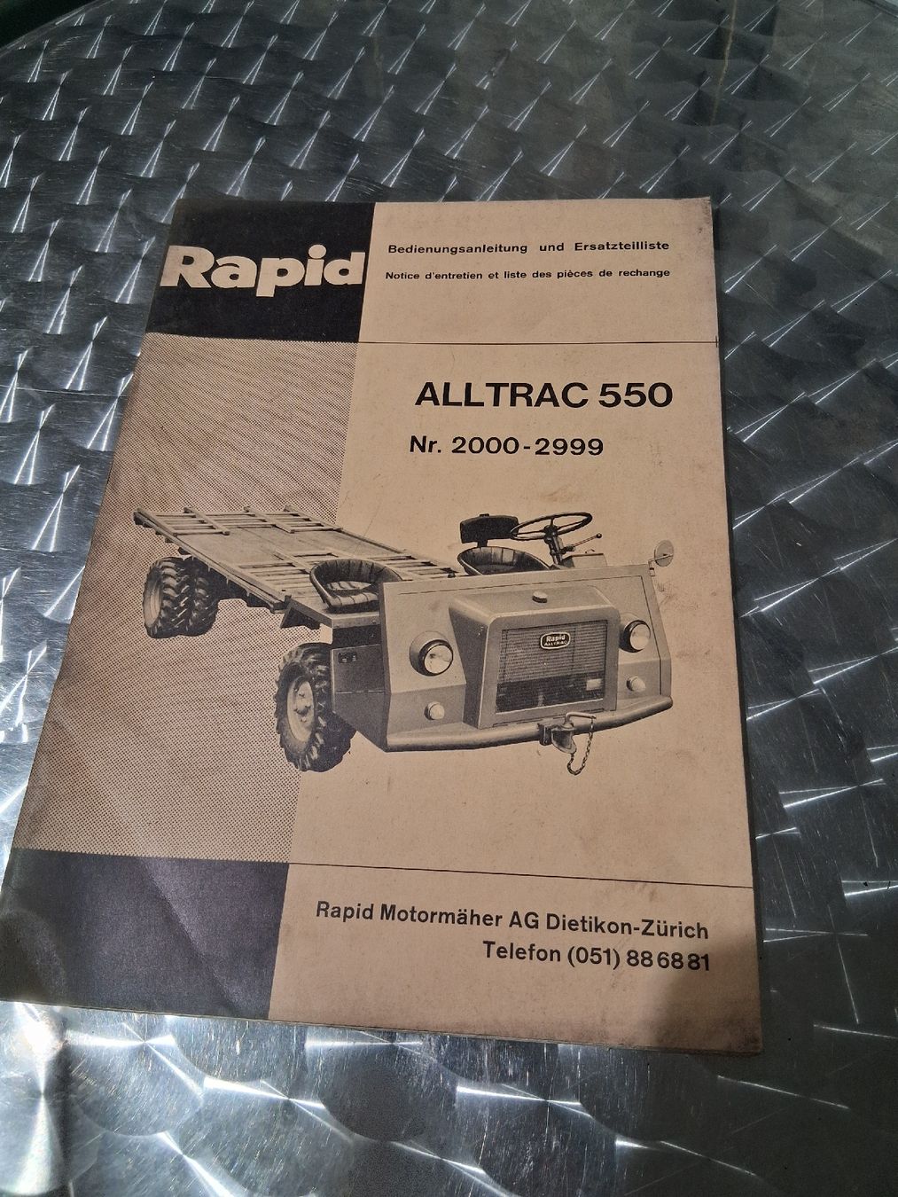 Libri: Originale Ersatzteilliste Rapid Alltrac 550 – Usato da Immensee venduto da for_fm7s