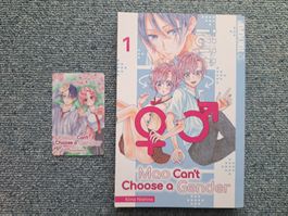 Mao can't choose a Gender 1 Manga 1.Auflage + Shoco Card