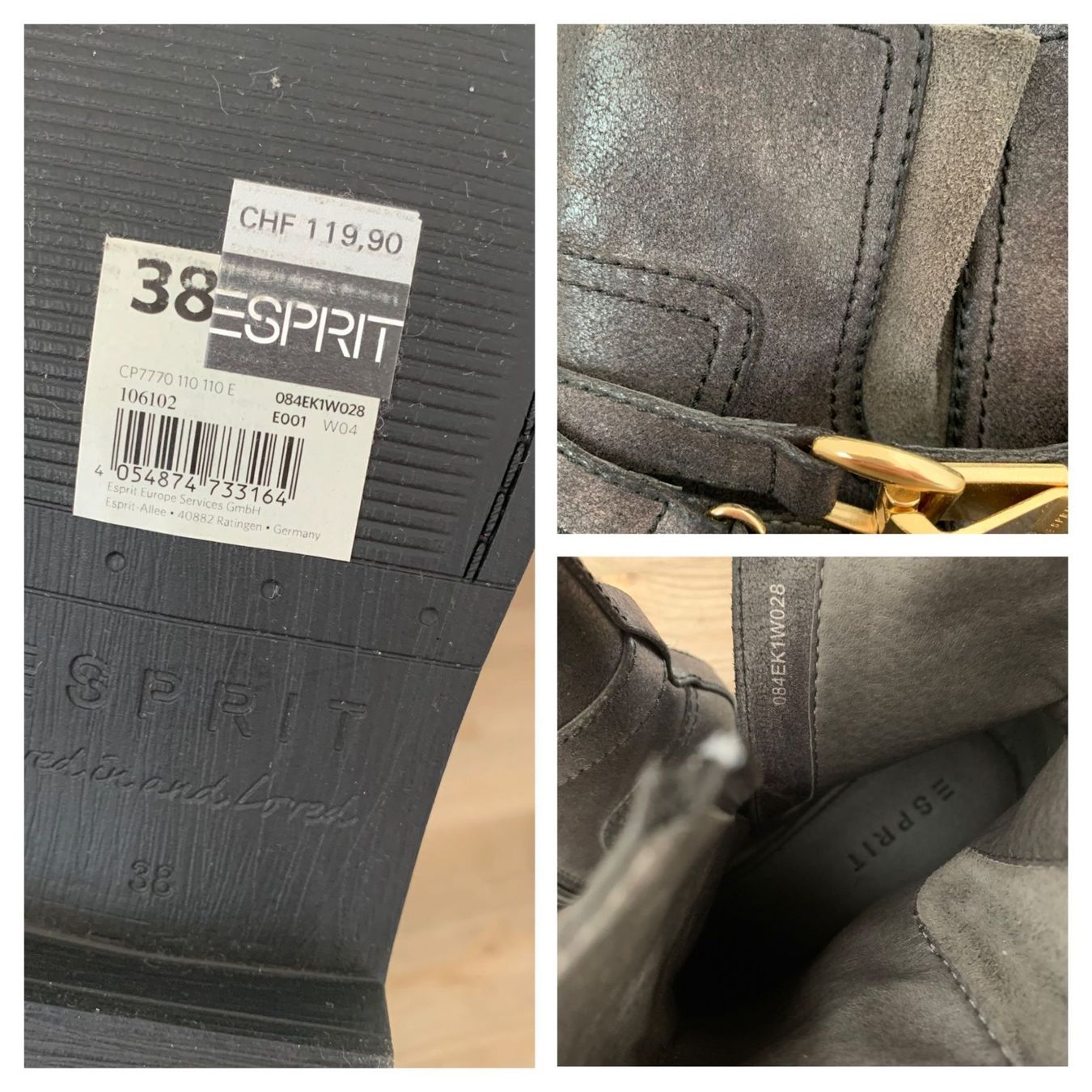 Esprit Chaussures femmes: NEU Esprit Boots Schuhe Stiefeletten Gr. 38 – Neuf (Voir description) à Fislisbach par KolibriSecondhand 3