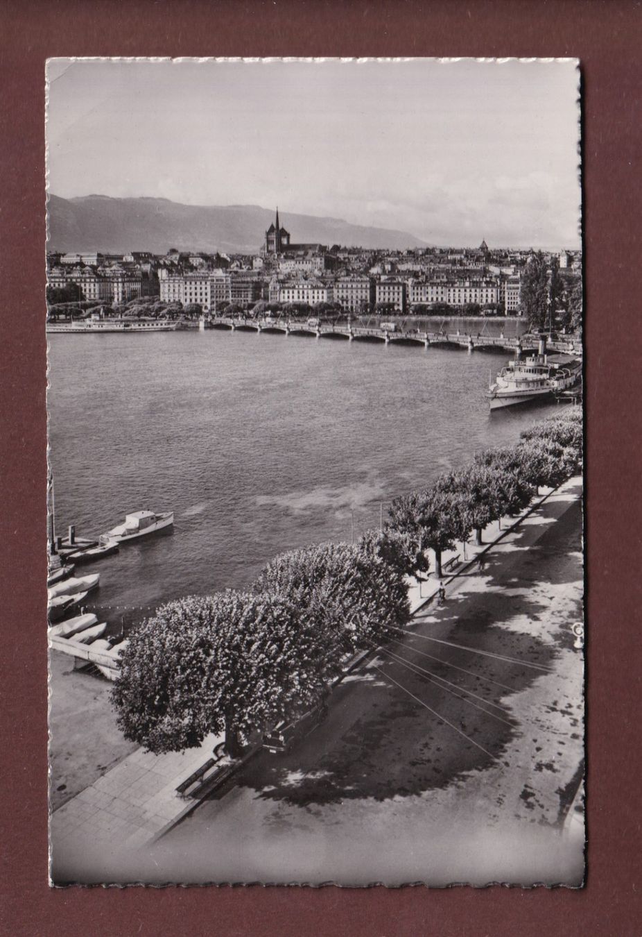 Cartoline postali: GENEVE - Rade - 1949 – Usato da Pully venduto da nicecards-shop