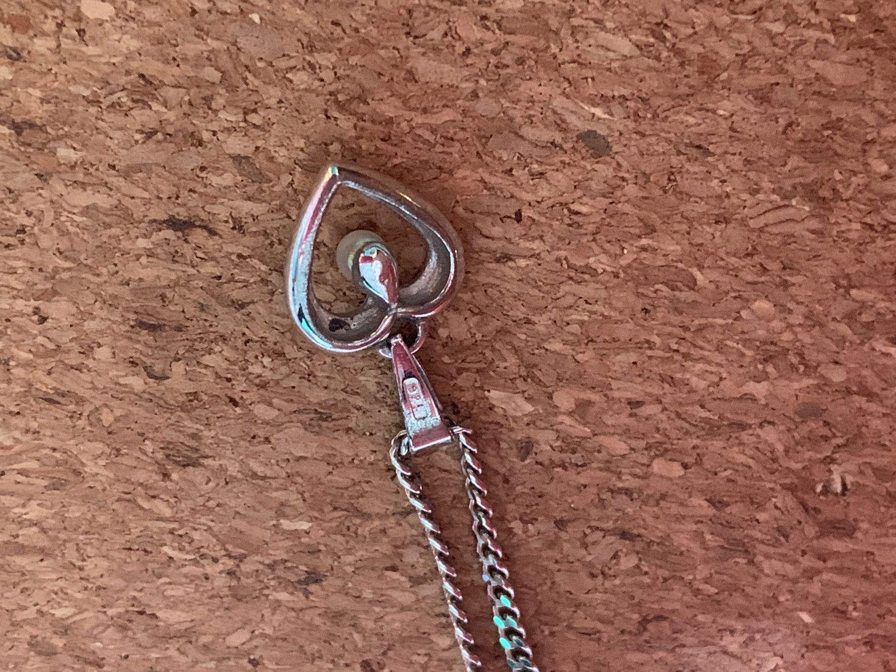 Anhänger: Silberkette + Herzanhänger Perle – Neu (gemäss Beschreibung) aus Dittingen von Bijoubelle 6