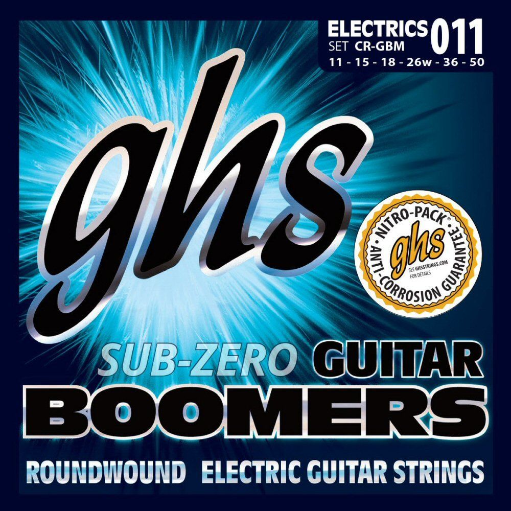 Musikinstrumente: GHS Strings 6-String Electric Guitar Sub-Zero Boomers 11-50 – Neu und originalverpackt aus Zofingen von Rodeln