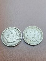 2x Belgische Silber Franken 1 Fr 1830 1880 Leopold I II