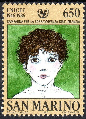 Tutti i francobolli: ** POSTFRISCH ** SAN MARINO 1986 UNICEF - S240 – Nuovo (secondo la descrizione) da Losone venduto da EM2019