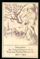 Basel, Sängerfest 1921, Junge spielt Fl