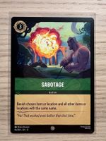 Sabotage 96 EN Disney Lorcana Wilds Unknown 12