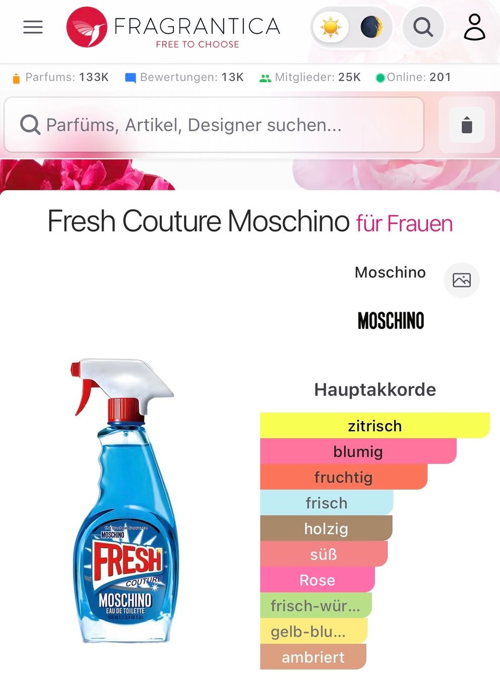 Moschino Profumi & Eau de Toilette: Moschino - Fresh Couture - EdT 100ml – Nuovo e nell'imballaggio originale da Luzern venduto da eli_5xnv 4