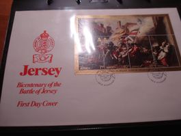 Block Battle of Jersey, 1981, FDC-Grossbrief