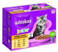 Whiskas Multipack Junior Geflügel Auswahl in Gelee 12 x 85g