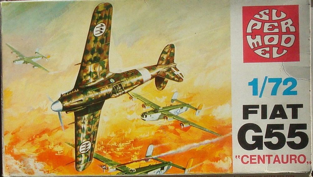 Maquette Avion Fiat G55 Centauro - Échelle 1/72 - Marque Polistil - Occasion Bon état