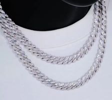 Iced out Kette Silber 50 cm