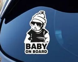 Baby on Board boy Autoaufkleber, cool & süss!