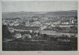 Aargau Aarau Xylographie von 1907