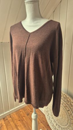 NILE 🤎  leichter pullover dunkelbraun   🤎  Grösse S