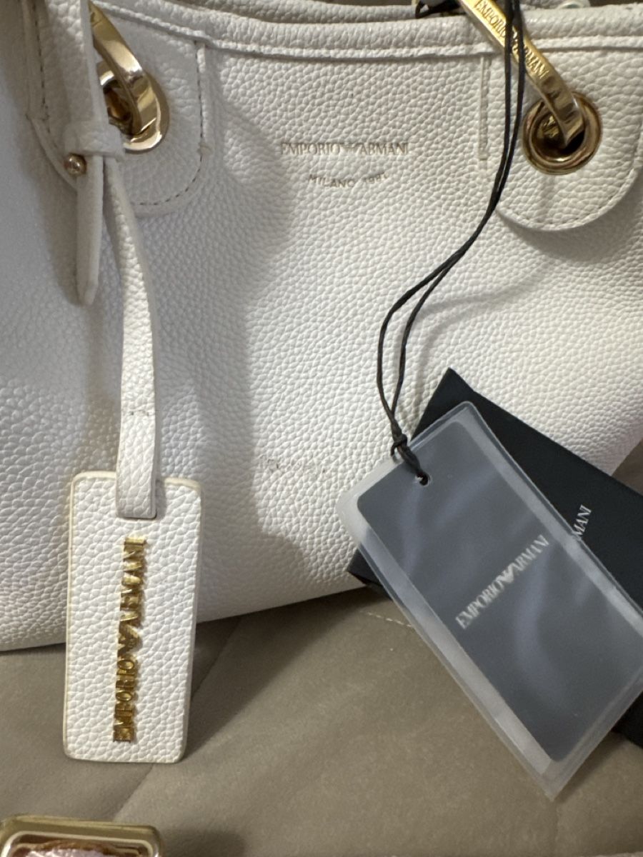 Armani Taschen für Damen: Emporio Armani Handtasche, weiss – Gebraucht aus Zürich von Sellfmadeexstock 1
