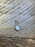Blauer Chalcedon Anhänger Silber 925