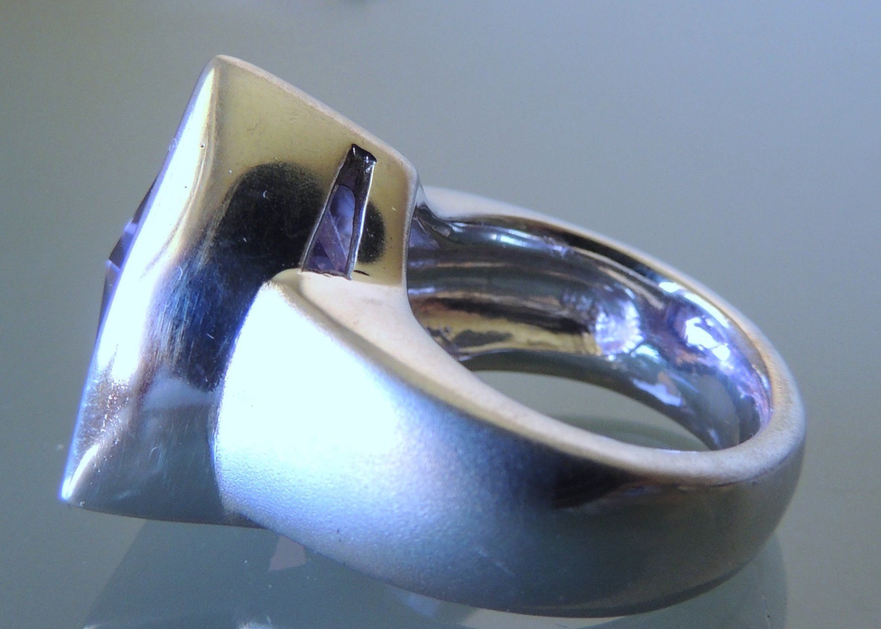Ringe: Amethyst Silber 925 Statement Fingerring Gr. 56 – Gebraucht aus Waldenburg von schaller707 4