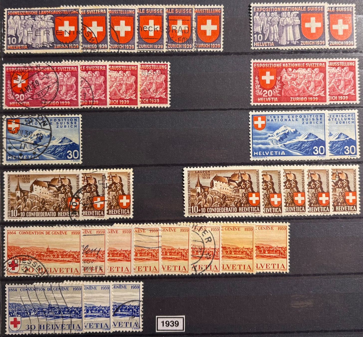 Tutti i francobolli: Timbres suisses 1939 Exposition nationale – Usato da Lausanne venduto da Cabessa