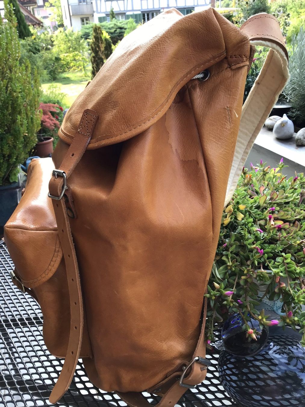 Sacs à dos: Wanderrucksack echtes Leder Suisse made – D'occasion à zug par Schwarzpeter 1