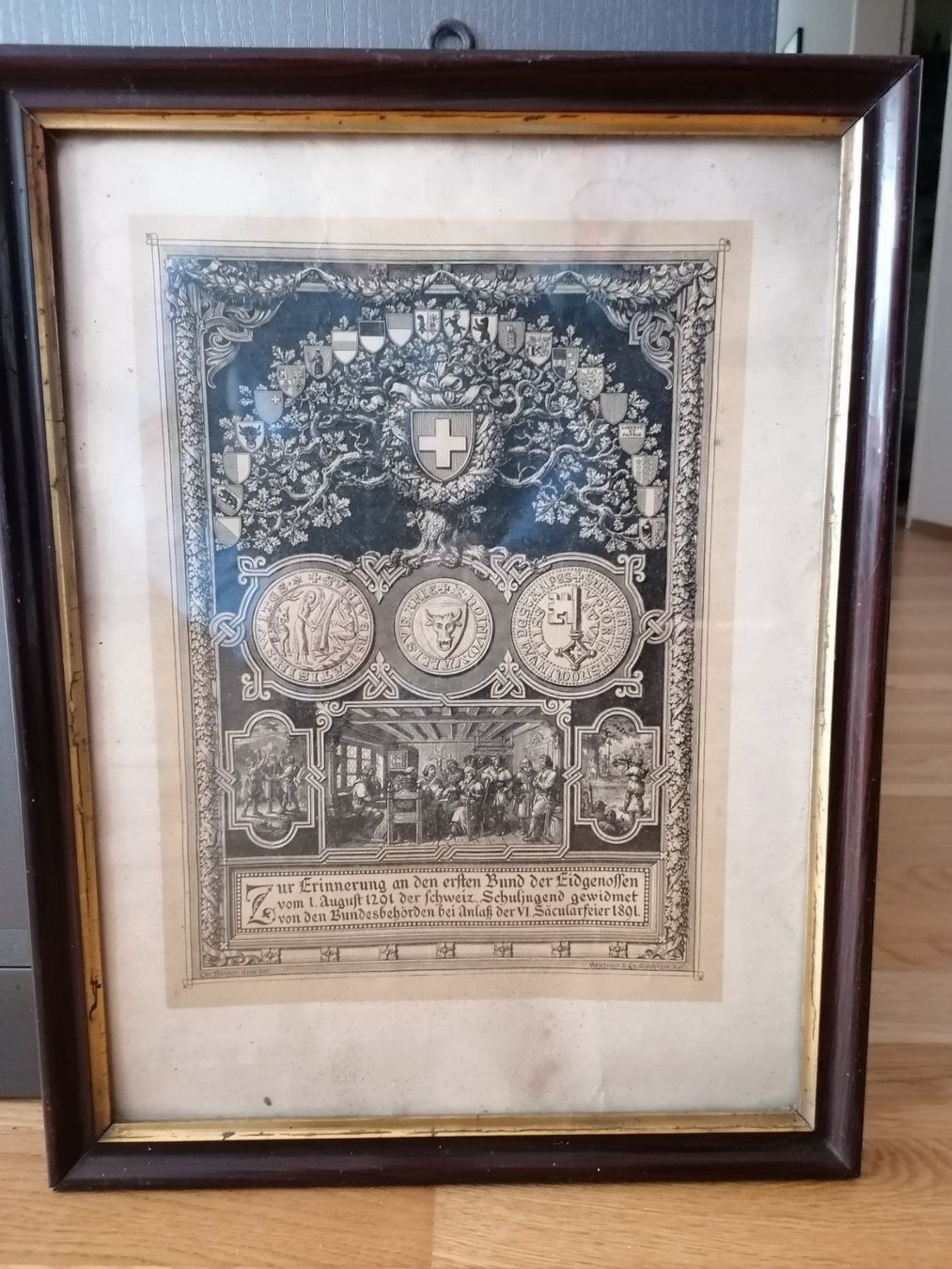 Poster & Bilder: Antikes Bild  *Säcularfeier 1891* – Gebraucht aus Muri AG von goodmood17