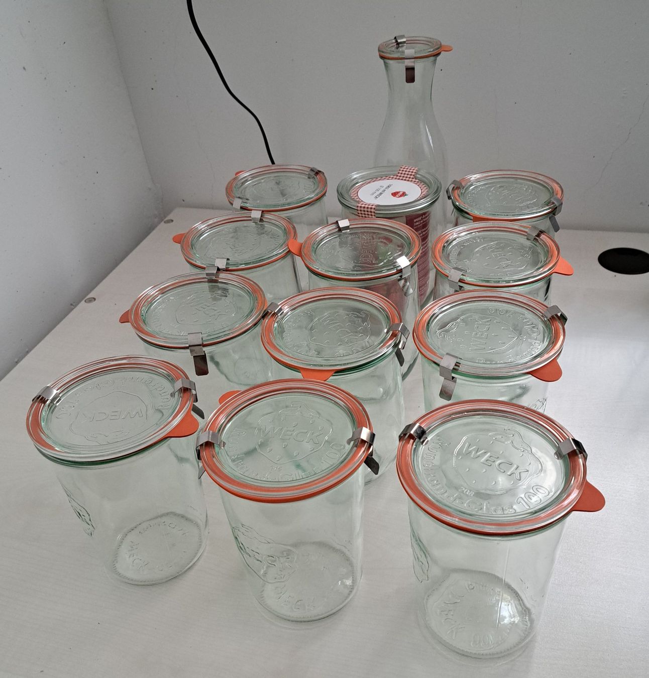 Weck Behälter & Ähnliches: Weck Einmachgläser Set Glas mit Deckel gebraucht 13 Stück – Gebraucht aus Böckten von ShakraLady