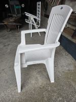 Gartenstuhl Kunststoff weiss, guter Zustand