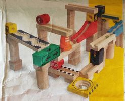 Holz Kugelbahn