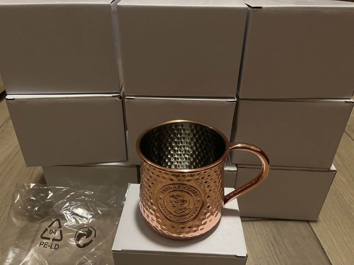 Bevande alcoliche: 10 x Kupferbecher Moscow Mule Neu – Nuovo e nell'imballaggio originale da Wengen venduto da rotstock1696 1