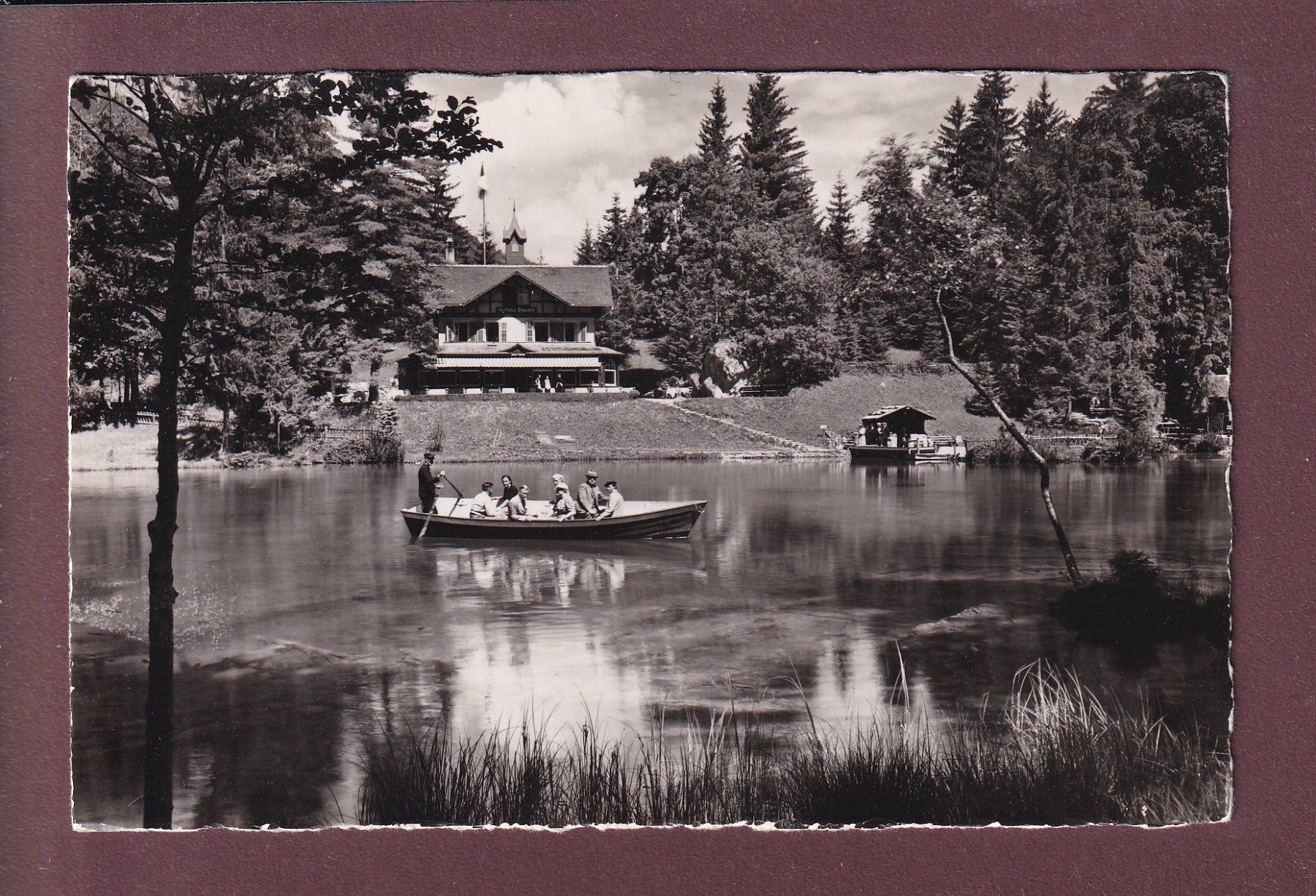 Cartoline postali: BLAUSEE im Kandertal - Boot – Usato da Pully venduto da nicecards