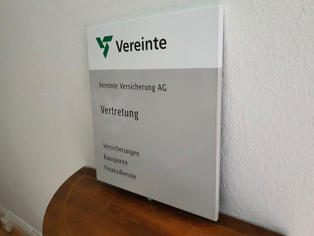 Emailschild Vereinte Versicherung Emaille Schild Vintage | Kaufen auf ...
